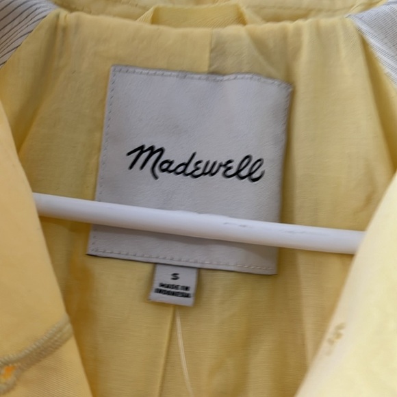 Madewell Belted Yellow Spring Trench Coat in Candlelight - Picture 9 of 11